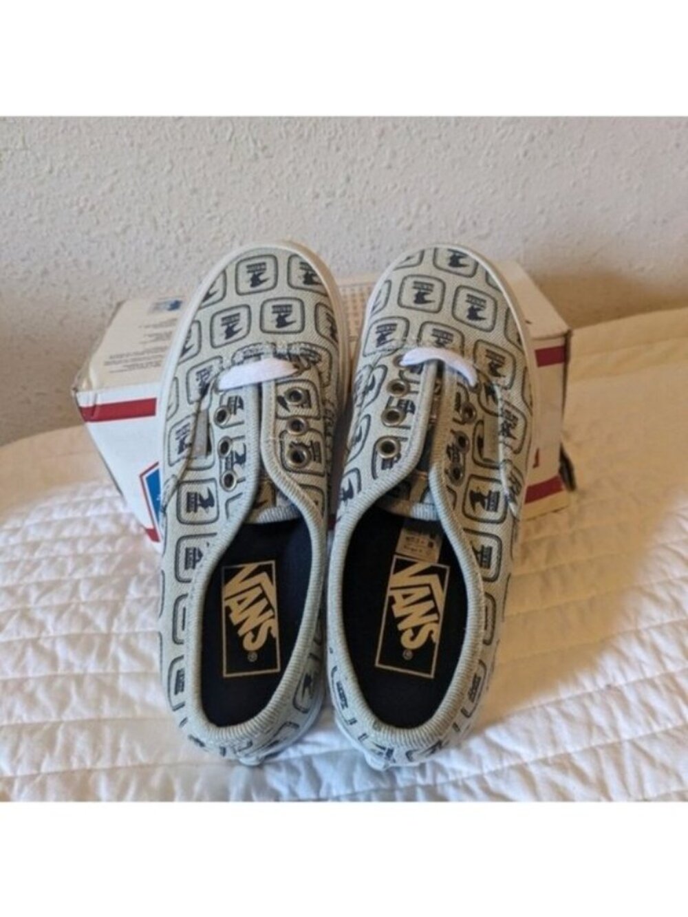 Vans USPS Postal Service Women Authentic Denim and White Eagle Rare Shoes 0826 - Picture 7 of 11